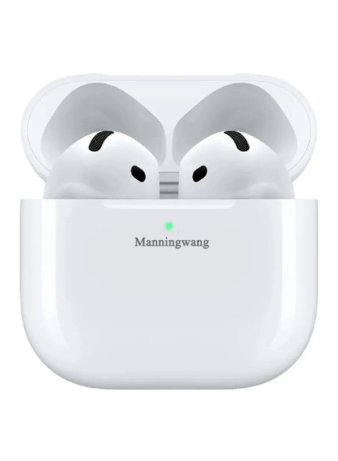 Manningwang TWS Half In-Ear Earphones Wireless Earbuds With Protective Cover - Image 3